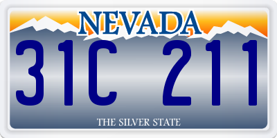 NV license plate 31C211