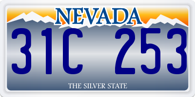 NV license plate 31C253