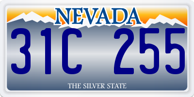 NV license plate 31C255