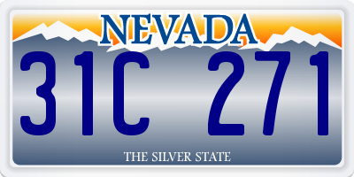 NV license plate 31C271