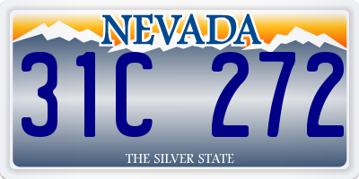 NV license plate 31C272