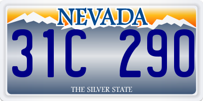 NV license plate 31C290