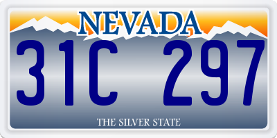 NV license plate 31C297