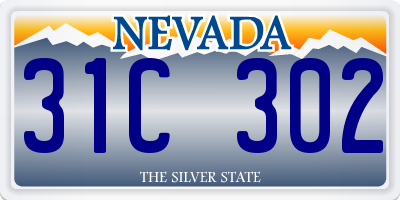 NV license plate 31C302