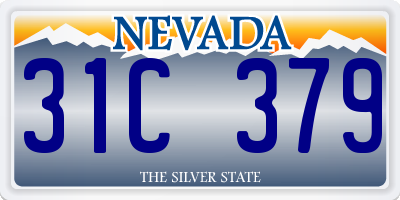 NV license plate 31C379