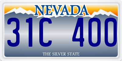 NV license plate 31C400