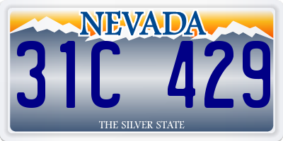 NV license plate 31C429