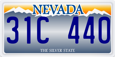 NV license plate 31C440