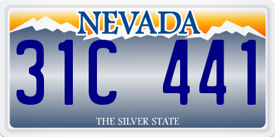 NV license plate 31C441