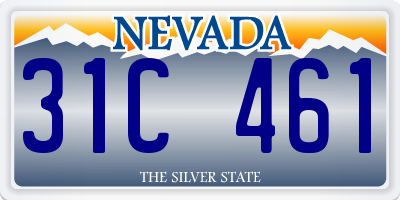 NV license plate 31C461