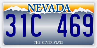 NV license plate 31C469