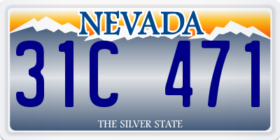NV license plate 31C471