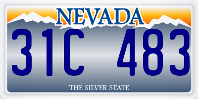 NV license plate 31C483