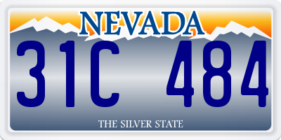 NV license plate 31C484