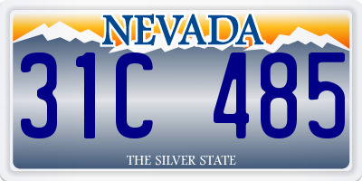 NV license plate 31C485