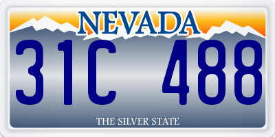 NV license plate 31C488