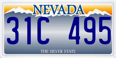 NV license plate 31C495