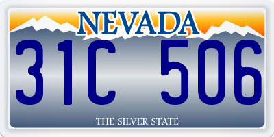 NV license plate 31C506