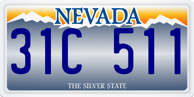 NV license plate 31C511
