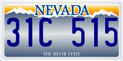 NV license plate 31C515