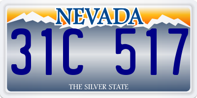 NV license plate 31C517