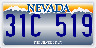 NV license plate 31C519