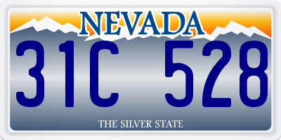 NV license plate 31C528