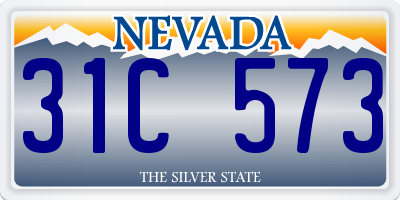 NV license plate 31C573