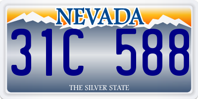 NV license plate 31C588