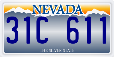 NV license plate 31C611