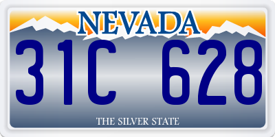 NV license plate 31C628