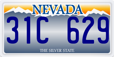 NV license plate 31C629