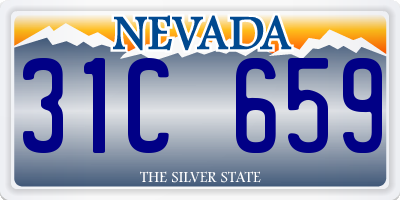 NV license plate 31C659