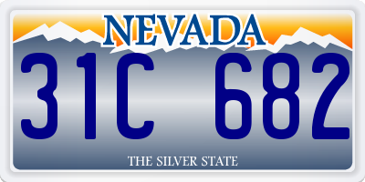 NV license plate 31C682