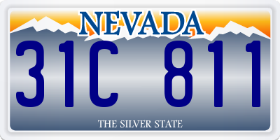 NV license plate 31C811