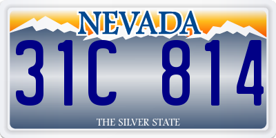 NV license plate 31C814