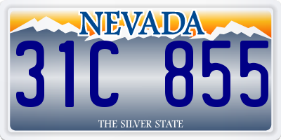 NV license plate 31C855