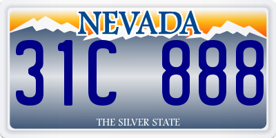 NV license plate 31C888