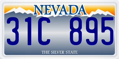 NV license plate 31C895