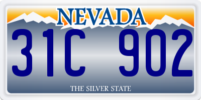 NV license plate 31C902