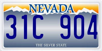 NV license plate 31C904