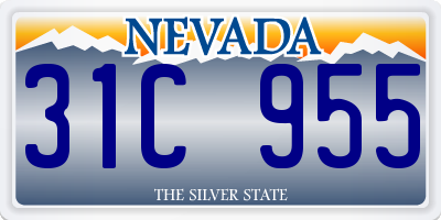 NV license plate 31C955