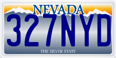 NV license plate 327NYD