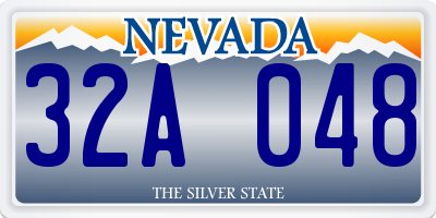 NV license plate 32A048