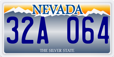 NV license plate 32A064