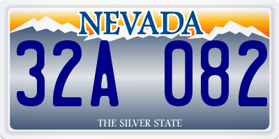 NV license plate 32A082