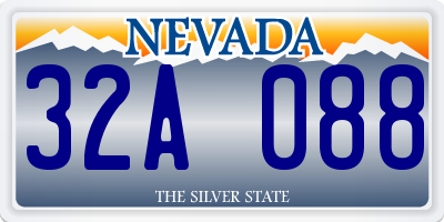 NV license plate 32A088