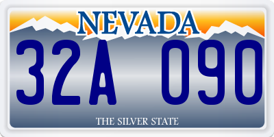 NV license plate 32A090