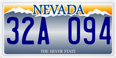 NV license plate 32A094