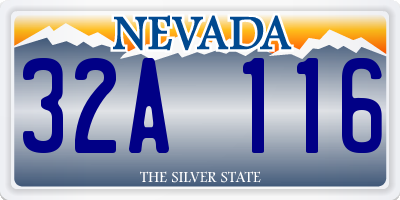 NV license plate 32A116